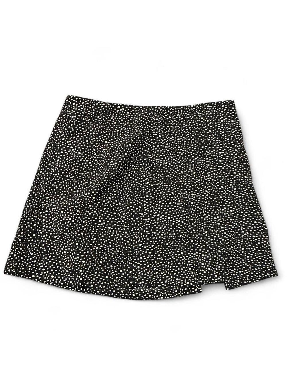 Women's Grey and Black Skirt